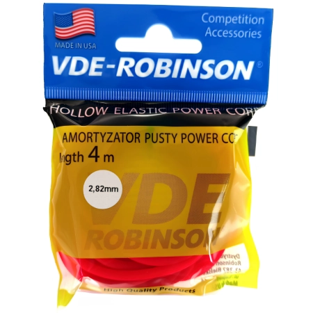 Amortyzator latexowy VDERobinson, 800%, pusty, 2,82mm, 4m czerwony