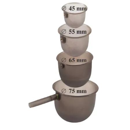 Zestaw kubeczków zanętowych - Ø 45, 55, 65, 75 mm