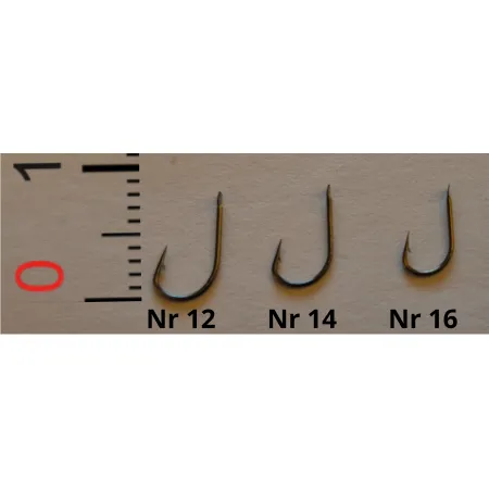 Haczyki 15szt rozmiary  nr16, nr14, nr12
