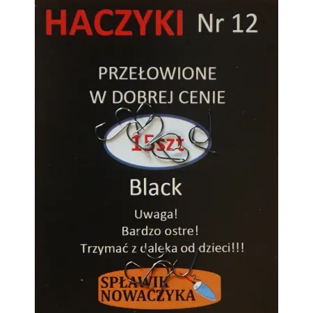 Haczyki 15szt rozmiary  nr16, nr14, nr12