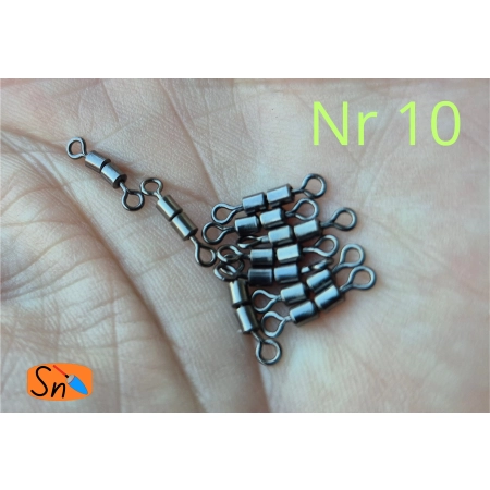 Krętliki podwójne 10szt nr 10, nr 12