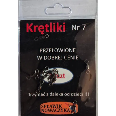 Krętliki 10szt  nr 7, nr 10