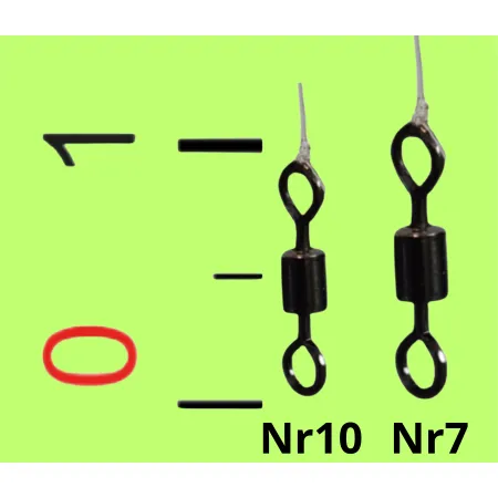 Krętliki 10szt  nr 7, nr 10