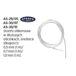 STONFO-WĘŻYKI SILIKONOWE 0,7mm