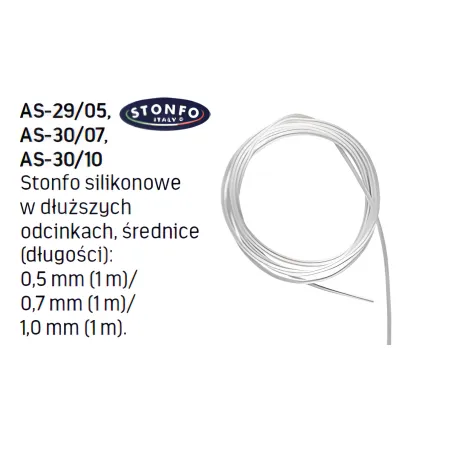 STONFO-WĘŻYKI SILIKONOWE 1mm