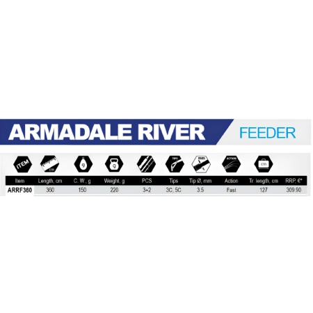 WĘDKA FLAGMAN ARMADALE RIVER FEEDER 3,60m 150g