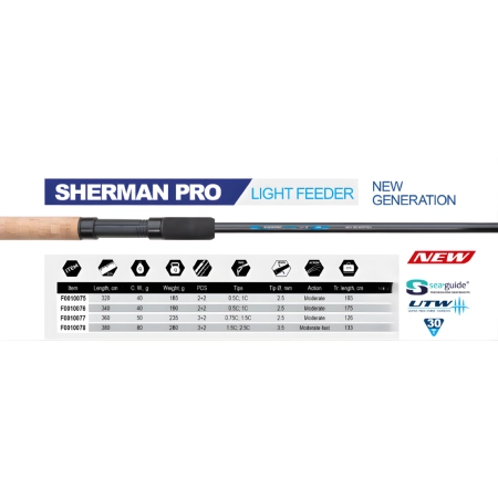 WĘDKA FLAGMAN SHERMAN PRO NG LIGHT FEEDER 3.60 50g