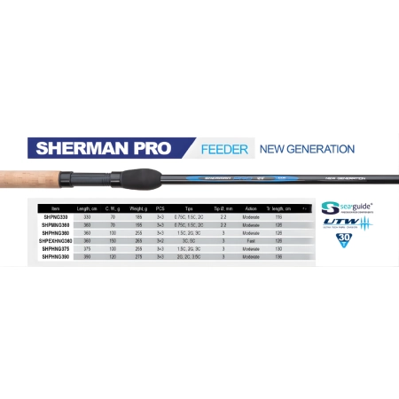 WĘDKA FLAGMAN SHERMAN PRO NEW GENERATION FEEDER 3,60m 70g