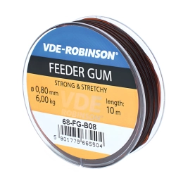 FEEDER GUMA VDE-Robinson 0,60 mm - 5KG brązowa FEEDER GUMA VDE-Robinson 0,60 mm - 5KG brązowa