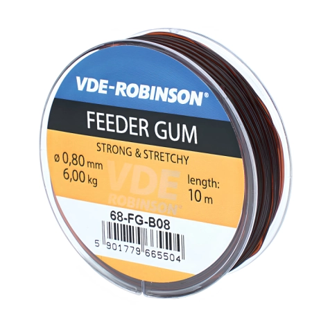 FEEDER GUMA VDE-Robinson  0,60 mm - 5KG brązowa