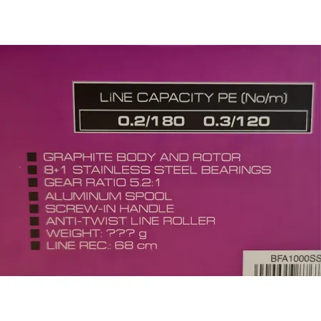 KOŁOWROTEK Reel Flagman '23 BlackFire Area 1000ss