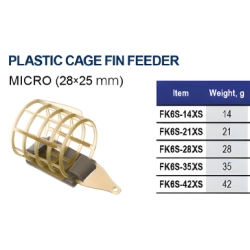 FLAGMAN KOSZYCZEK PLASTIC CAGE FEEDER MICRO MESH XS 35g