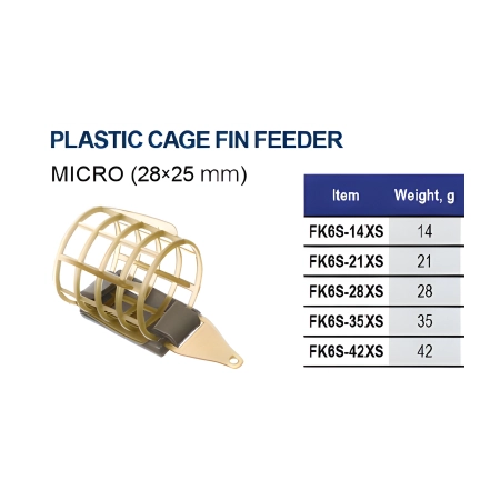 FLAGMAN KOSZYCZEK PLASTIC CAGE FEEDER MICRO MESH XS 35g
